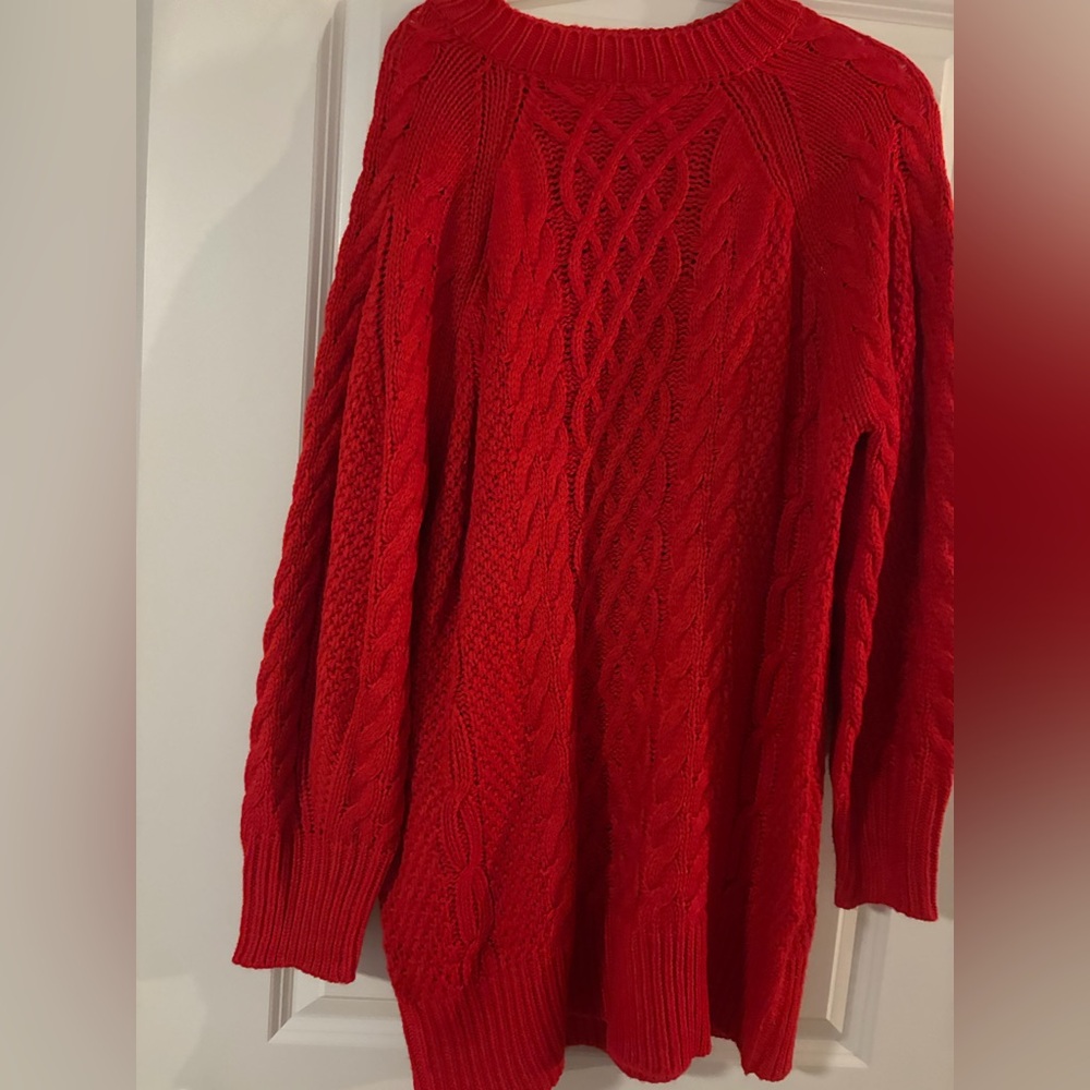 Women's Red sweater dress